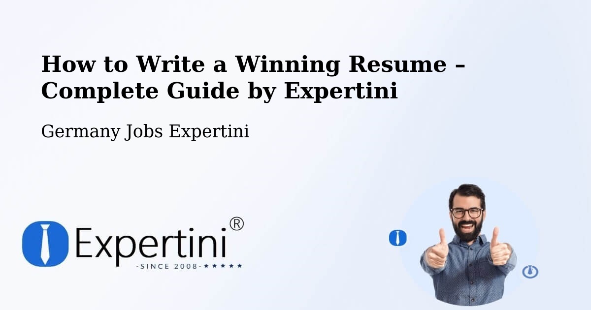 Resume Writing Guide for Job Seekers – Herne - Herne, Germany Jobs Expertini